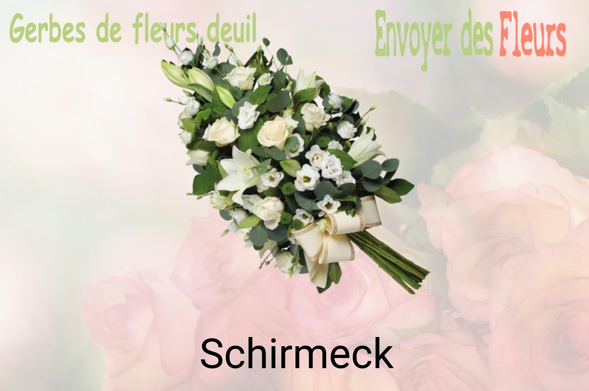 Gerbe de fleurs de deuil livrée à Schirmeck